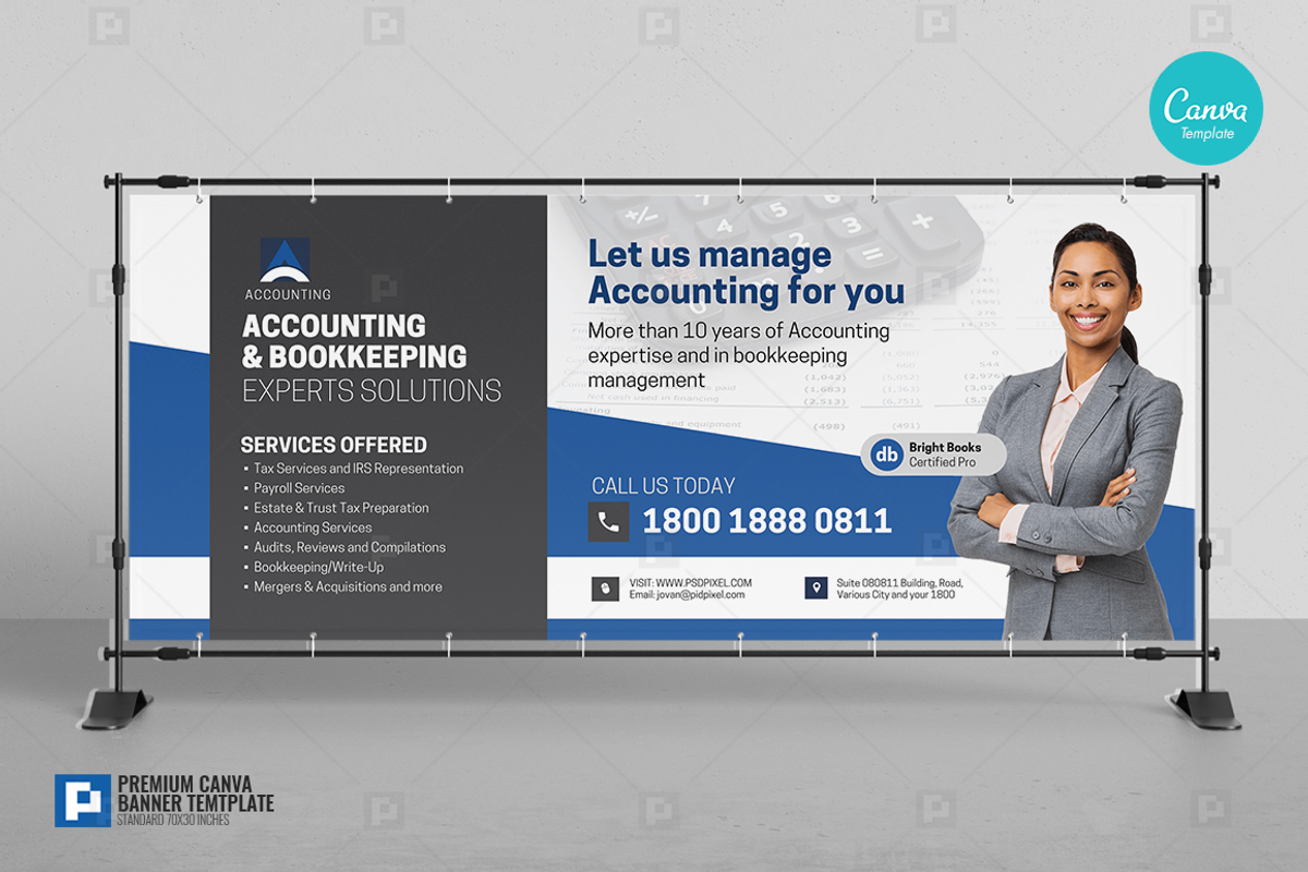 Accounting Company Services Banner, a Flyer Template by PSDPixel (Photo 2 of 4)