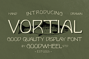 Vortial | Handdrawn Typeface, a Handwritten Font by Goodwheel Studio (Thumbnail 1 of 9)