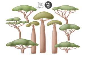 Little Safari Clipart Set