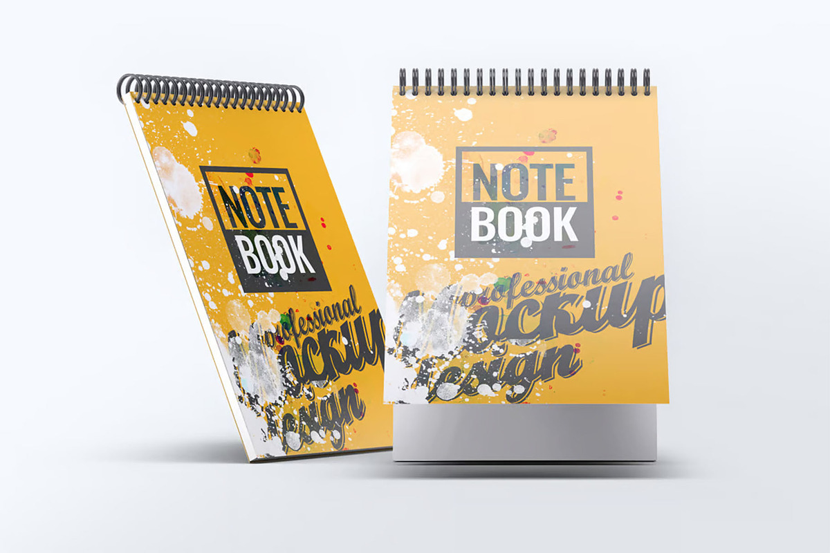 Spiral Sketchbook Mock-Up, a Product Mockup by DesignRushMarket (Photo 3 of 7)
