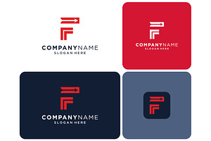 Letter F Next Arrow Logo, a Branding & Logo Template by ika trisiana