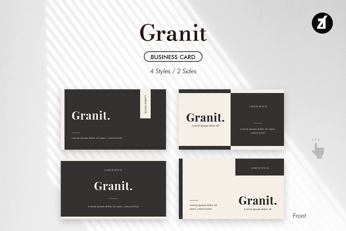 Granit - Business card template, a Business Card Template by Chanut is industries (Photo 2 of 3)
