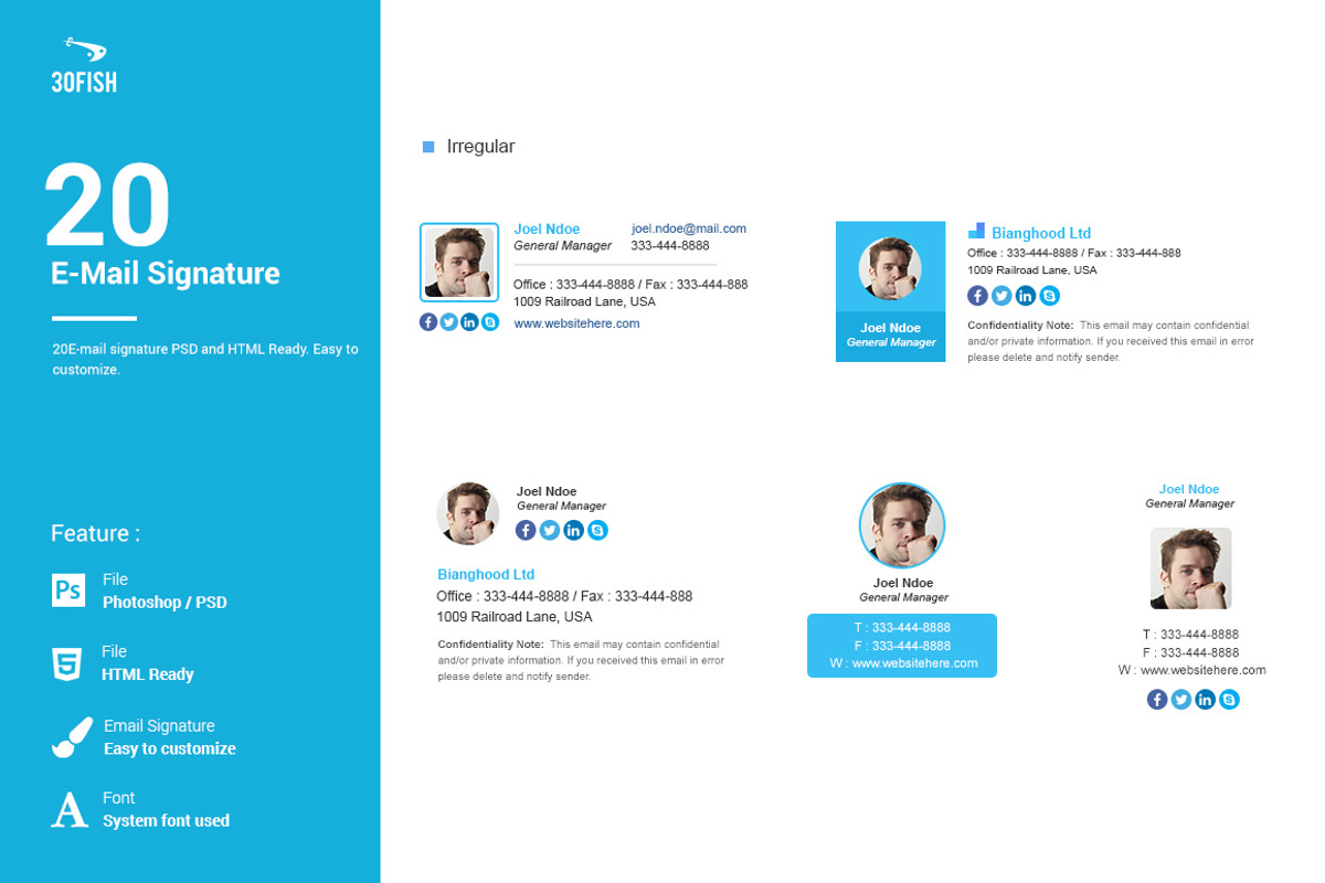 20 E-mail Signature, a Templates & Theme by thirtyfish (Photo 5 of 5)