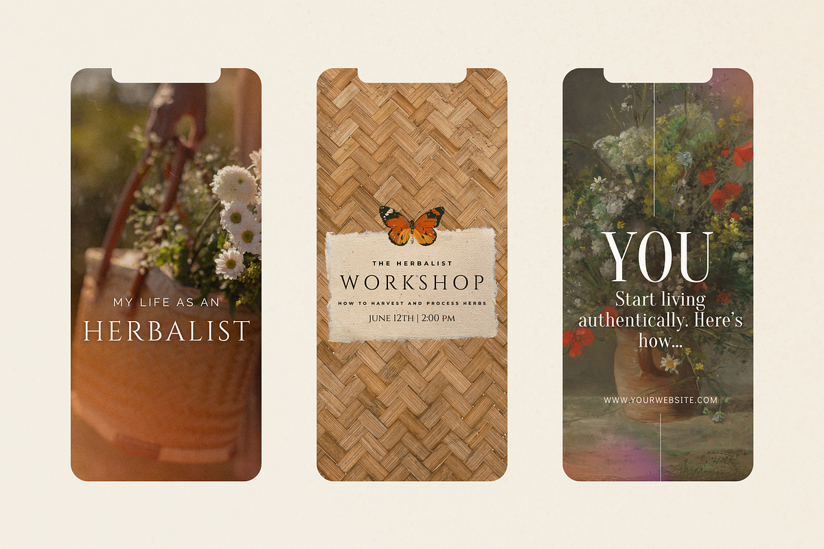 The Herbalist Template Bundle, a Social Media Template by The Flossy Finch (Photo 7 of 13)