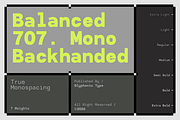 GC 707 Mono - Modern Monospace, a Sans Serif Font by Glyphonic (Thumbnail 1 of 16)