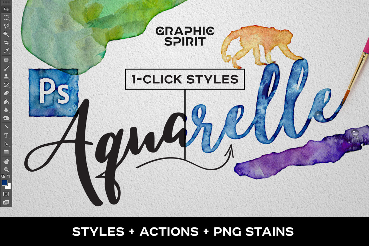 Combo: WATERCOLOR Lab Ai+Ps preview 6