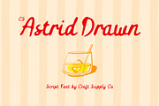 CS Astrid Drawn, a Script Font by Craft Supply Co. (Thumbnail 1 of 8)