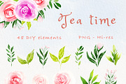 Tea time party bunny clipart, an Illustration by heyiamalice (Thumbnail 8 of 15)
