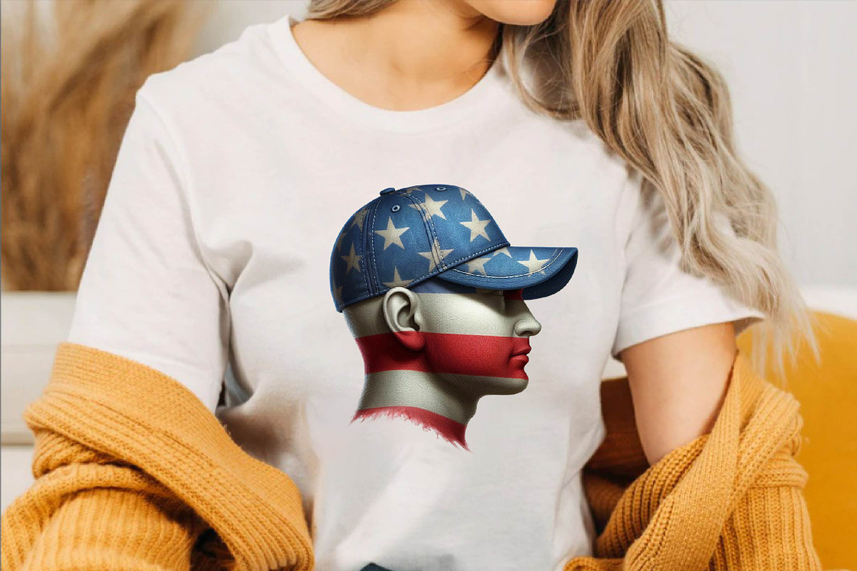 Watercolor Patriotic Head Cap Clipar, an Illustration by SVGArt (Photo 4 of 8)