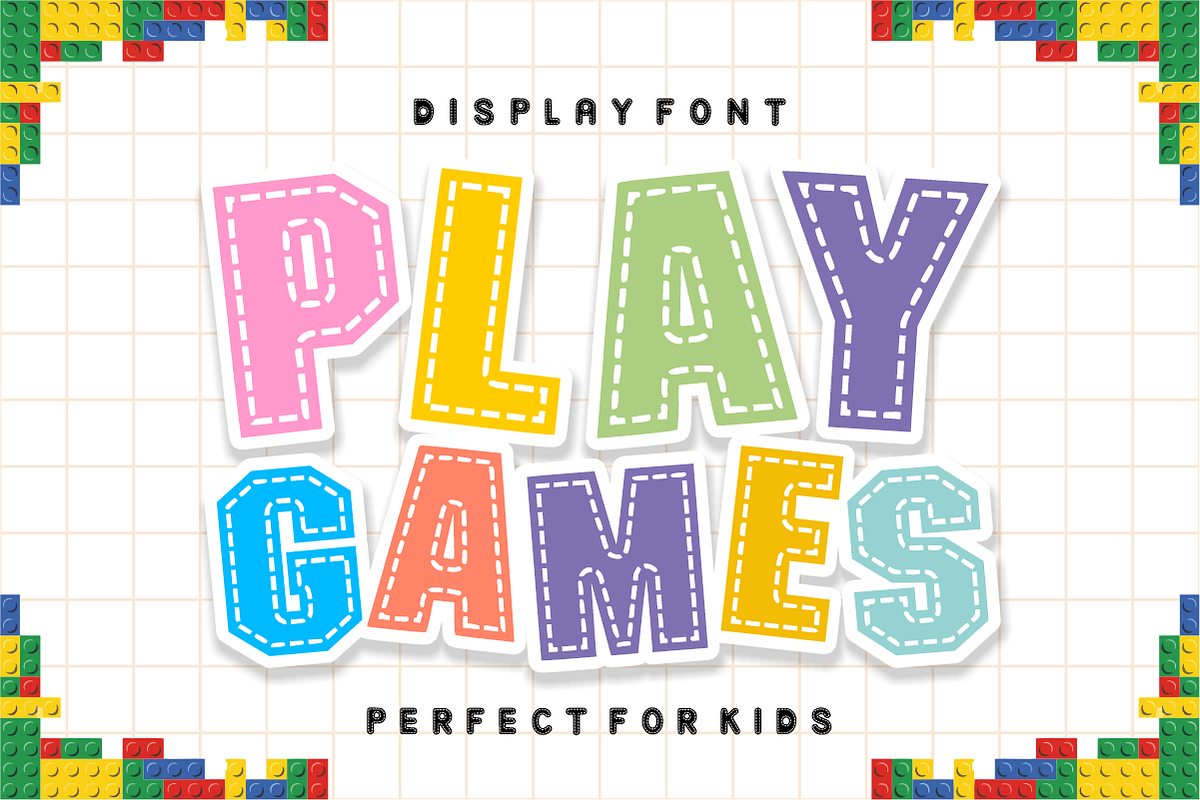 Bold Stitches – Handcrafted Font, a Sans Serif Font by KiddoGlyphs Studio (Photo 2 of 4)