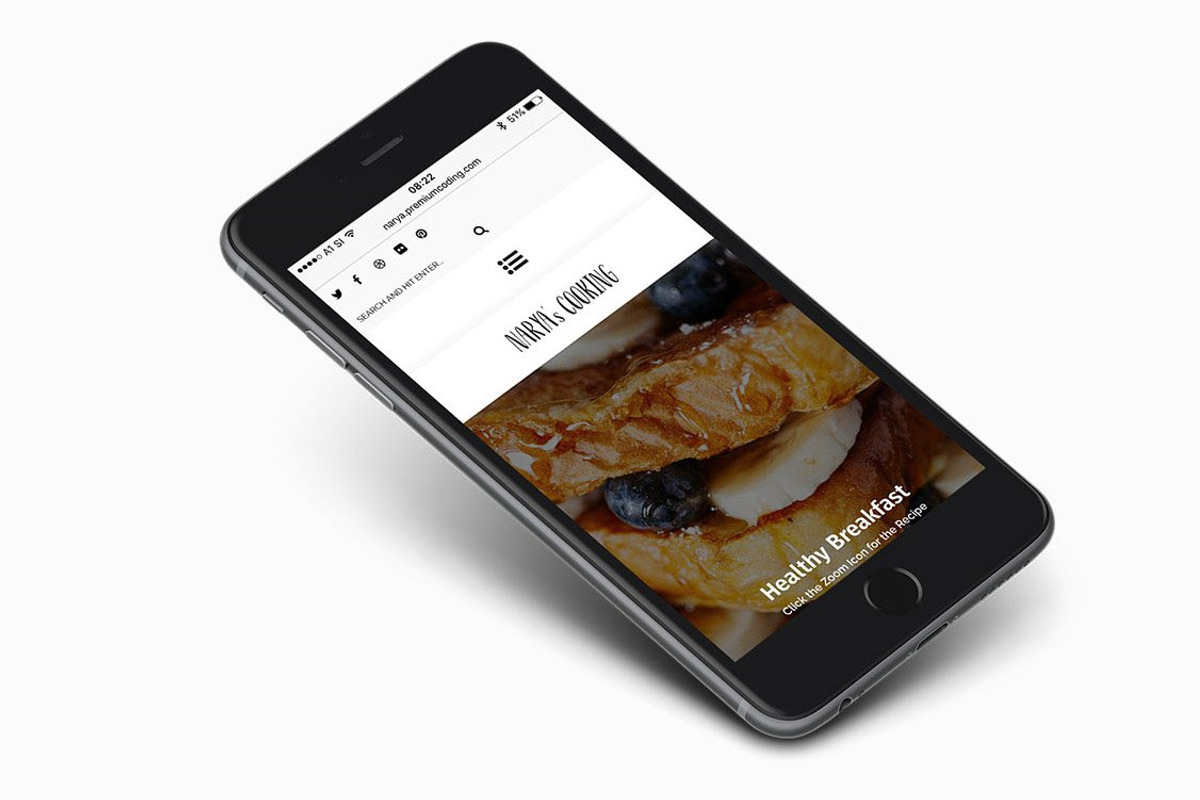 Narya - WordPress Food Blog Theme, a WordPress Template by PremiumCoding (Photo 6 of 6)