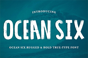 'Ocean Six' Brushed & Rugged .ttf