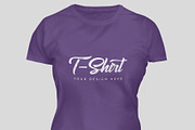 3D Ladies Fit T-Shirt Mockup, an Apparel Mockup by Aurora Graphics (Thumbnail 2 of 5)