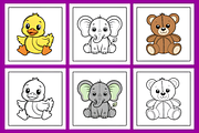 Patch Animals Coloring Pages, an Animal Illustration by Coco Bloom (Thumbnail 3 of 5)