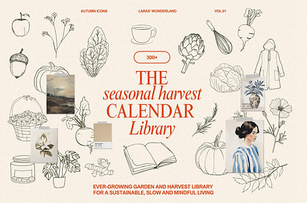 Autumn Icons & Winter Print Studio, a Decorative Illustration by Laras Wonderland