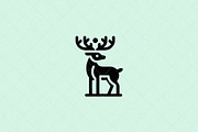 Minimalist Deer Emblem Animal, an Animal Illustration by Vectorium Studio (Thumbnail 1 of 4)
