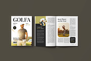 White Golf Sport Magazine Template, a Magazine Template by UICreative (Thumbnail 4 of 5)
