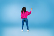 Back view of young black woman pushing button on imaginary screen, making choic, a Photo by Prostock-Studio (Thumbnail 2 of 2)