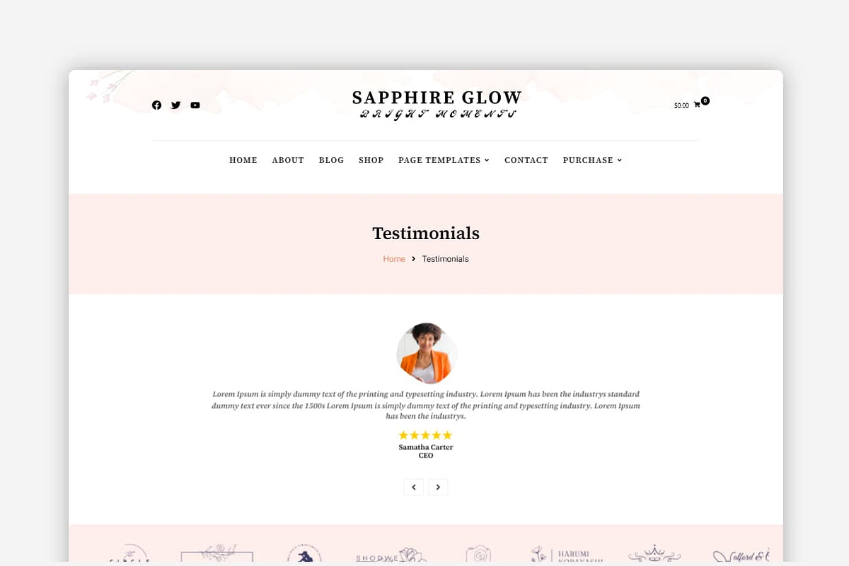 Sapphire Glow WordPress Theme preview 5