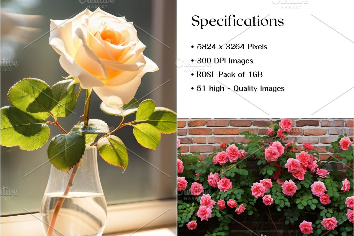 Rose Flower Stock Image, Valentine's, a Nature Photo by BrushstrokeArtGB (Photo 5 of 5)