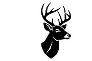 deer head wall mount silhouette, an Illustration by Amazin_art (Thumbnail 15 of 51)