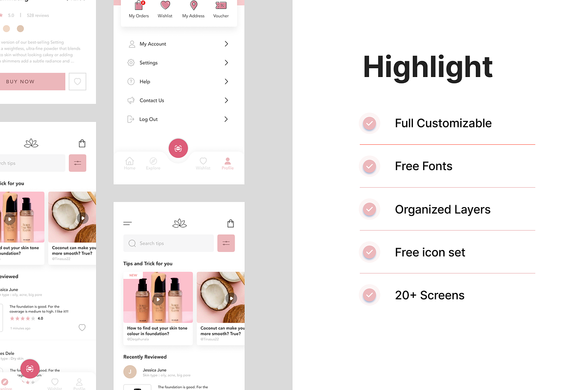 Beautief UI KIT, a Device Mockup by Odama (Photo 2 of 5)