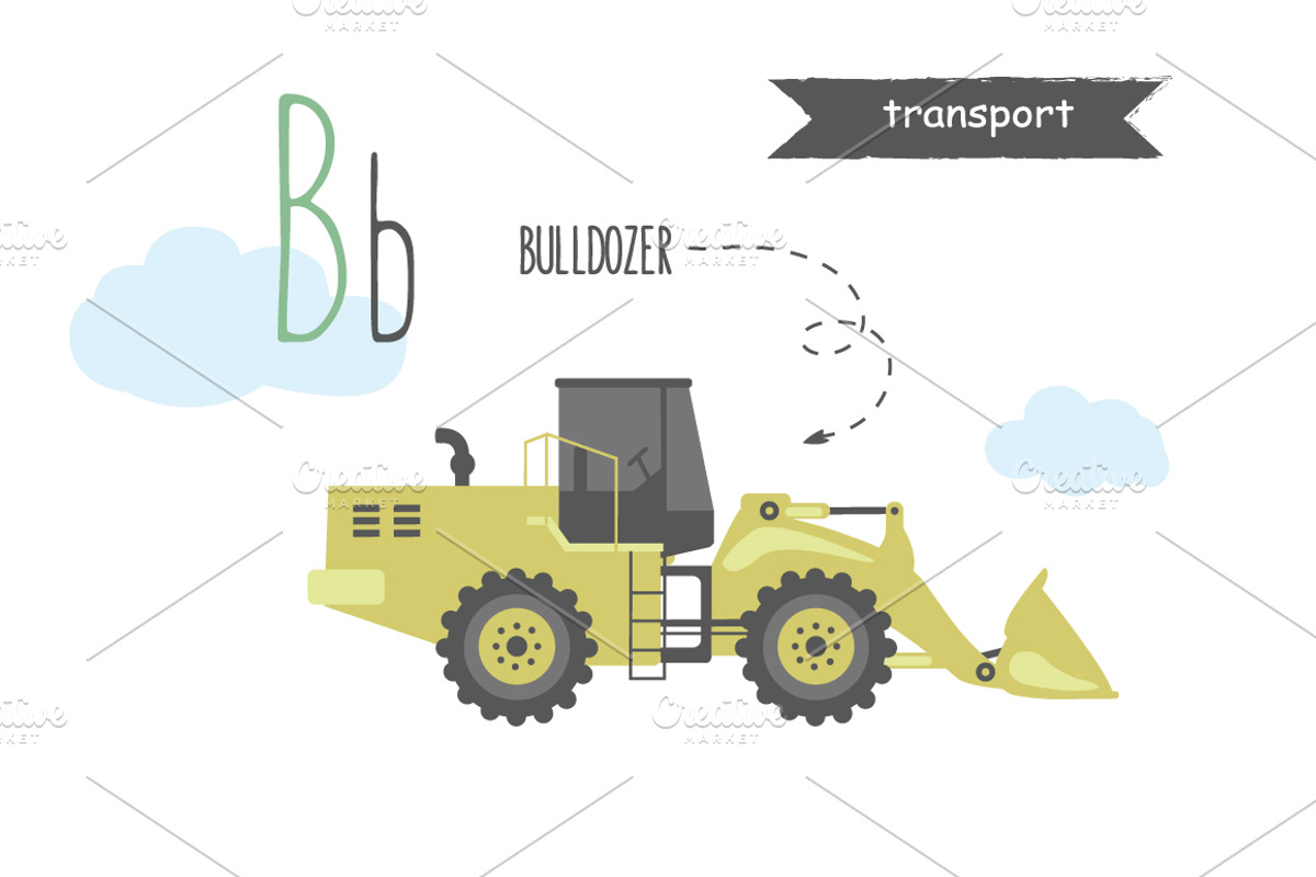 Vector A-Z transport alphabet, an Education Illustration by narinadraban (Photo 4 of 22)