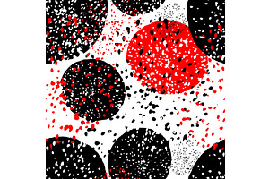 Seamless background circles and dots, an Illustration by Nenahliadava Design