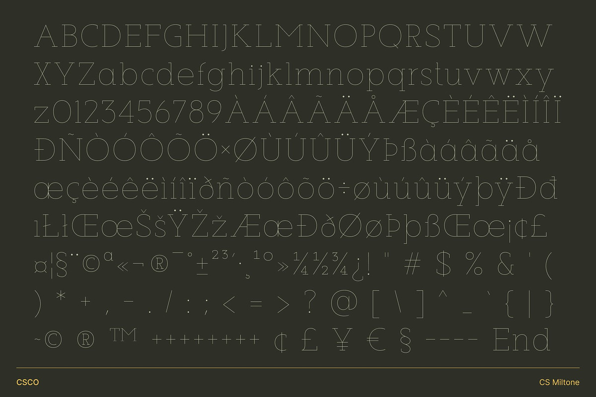 CS Miltone – Thin Slab Serif, a Serif Font by Craft Supply Co. (Photo 8 of 8)