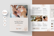 Spa Salon Brochure Bifold Canva, a Brochure Template by artbart (Thumbnail 1 of 8)