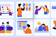 Animated Work Illustration Art Set, a Work Illustration by Brickclay (Thumbnail 4 of 5)
