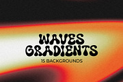 15 Grainy Wave Gradient Backgrounds, a Background Graphic by Kojaif (Thumbnail 1 of 5)