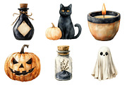 Beige & Black Halloween Clipart, an Illustration by Daily.Designs (Thumbnail 4 of 5)