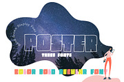 Poster Modern Scandinavian Font, a Font by Happy Letters (Thumbnail 1 of 7)