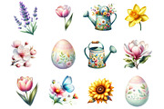 Watercolor Spring Clipart, a Graphic by CitraGraphics (Thumbnail 2 of 5)