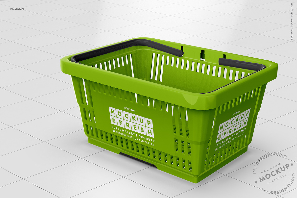 Shopping Basket Branding Mockup, a Product Mockup by INCDesign (Photo 5 of 10)