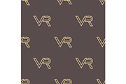 Seamless Vector Pattern. VR Logos, a Pattern Graphic by FineArtStudio (Thumbnail 1 of 3)