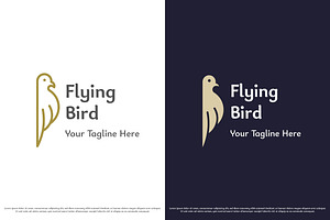 Flying Bird Logo Design Illustration, a Branding & Logo Template by Morvana Crew