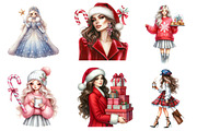 Christmas Fashion Girl Sublimation, an Illustration by CreationArt (Thumbnail 2 of 5)