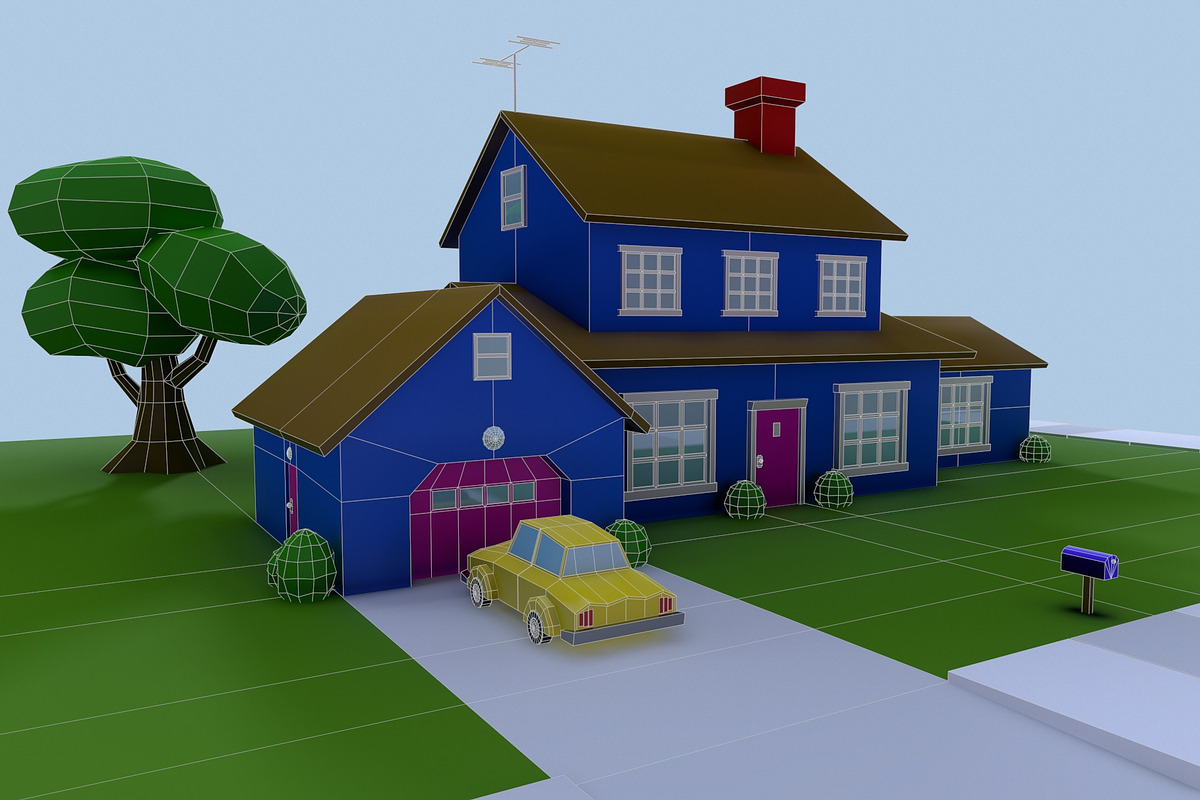 Low Poly House 1, an Architecture 3D Model by Midgardians (Photo 9 of 14)