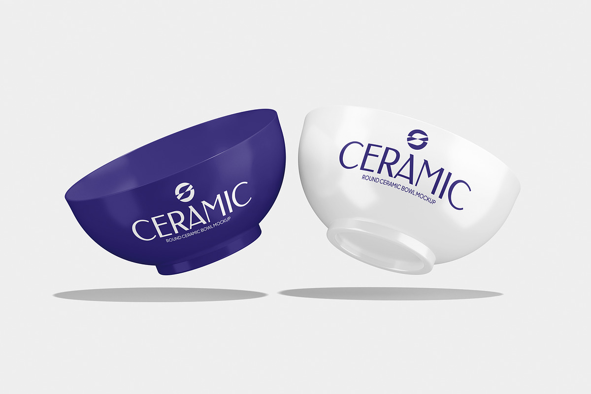 Round Ceramic Bowl Mockup, a Cups & Container Mockup by Unerispace (Photo 4 of 5)