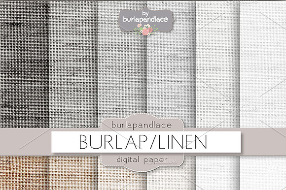 Burlap linen grey beige digitalpaper preview 2