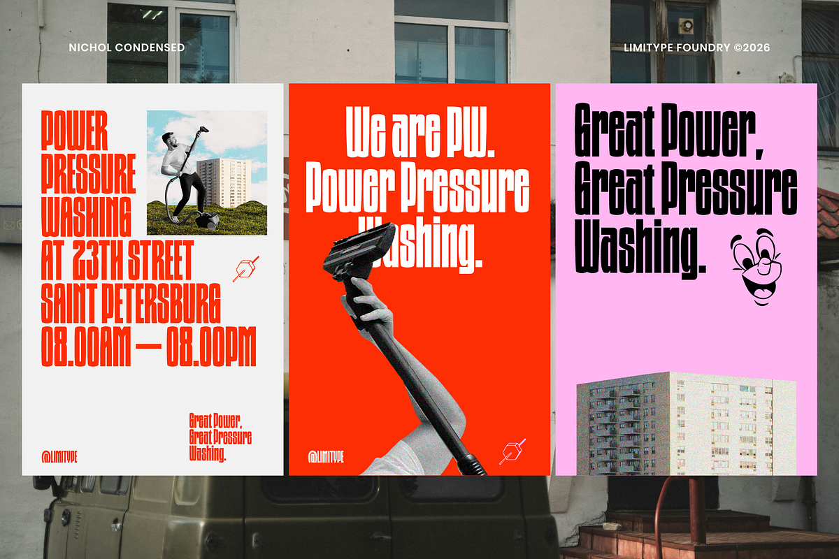 Nichol - Condensed Font, a Sans Serif Font by limitype (Photo 5 of 12)