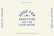 Wavy Baby Display Font, a Sans Serif Font by mollydeering (Thumbnail 3 of 4)