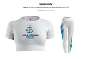 5 3D Sports Leggings and Top Mockups, a Shirt Mockup by Grow Design Craft Studio (Thumbnail 7 of 7)