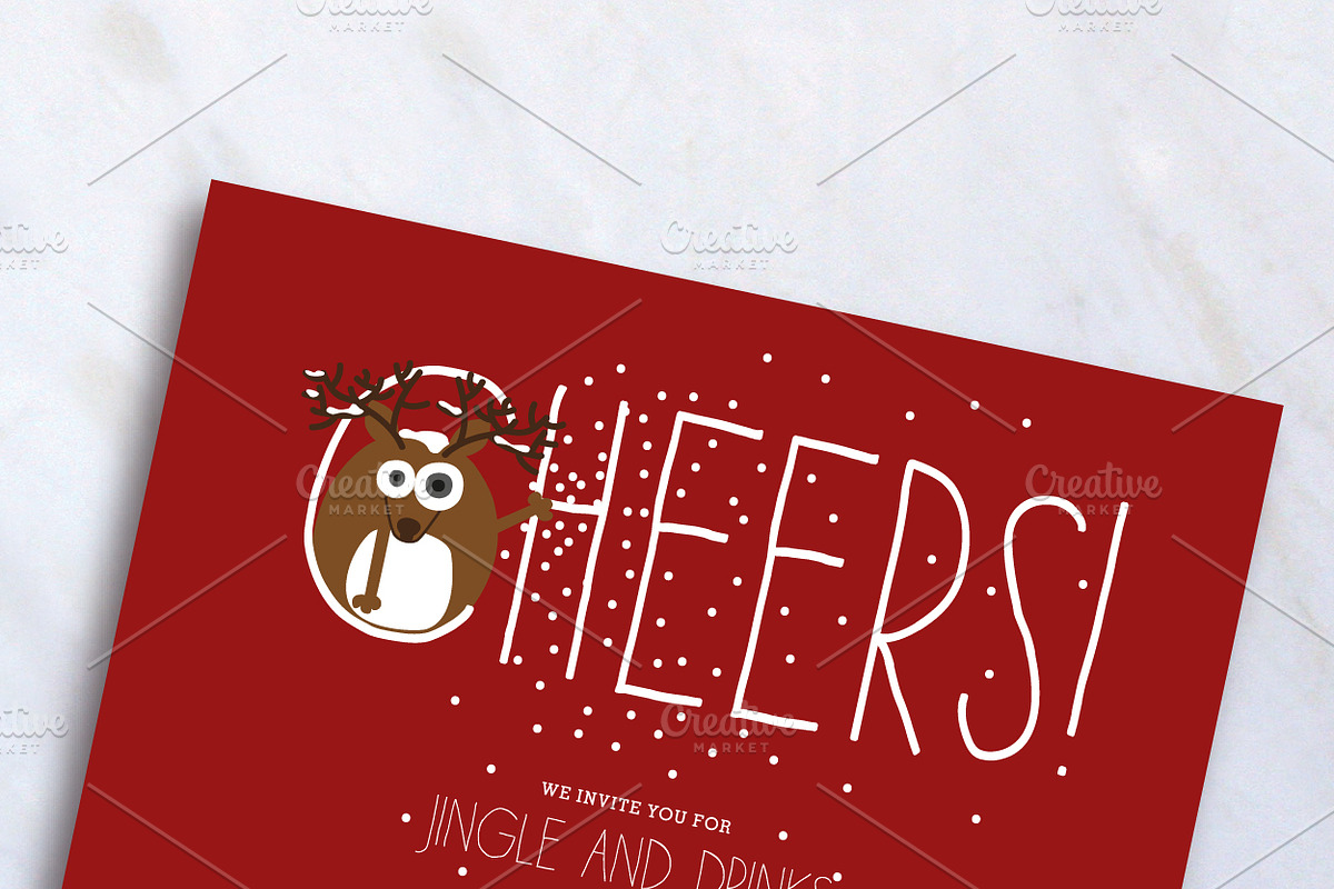 Christmas Invitation Card, an Invitation Template by stockhype (Photo 2 of 2)