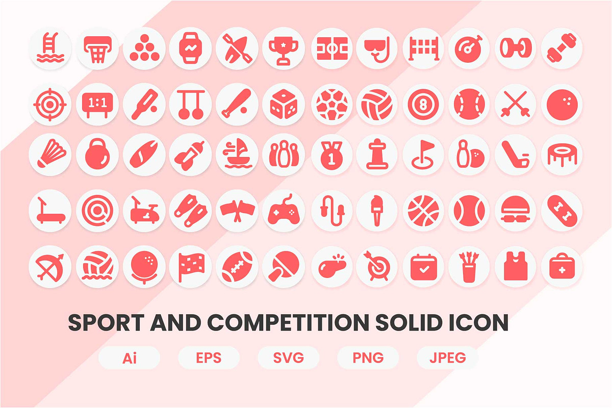 Sport and Competition Solid Icon, an Icon by Pillow Leaf