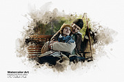 Editable Watercolor Photoshop Effect, an Action Add-On by Photoshop Action (Thumbnail 13 of 17)