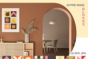 Geometric Retro Fruit Poster creator, an Object Graphic by Sofico (Thumbnail 3 of 18)