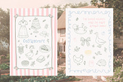 SECRET GARDEN - Cottagecore line art, a Seasonal Illustration by Madiwaso (Thumbnail 9 of 10)